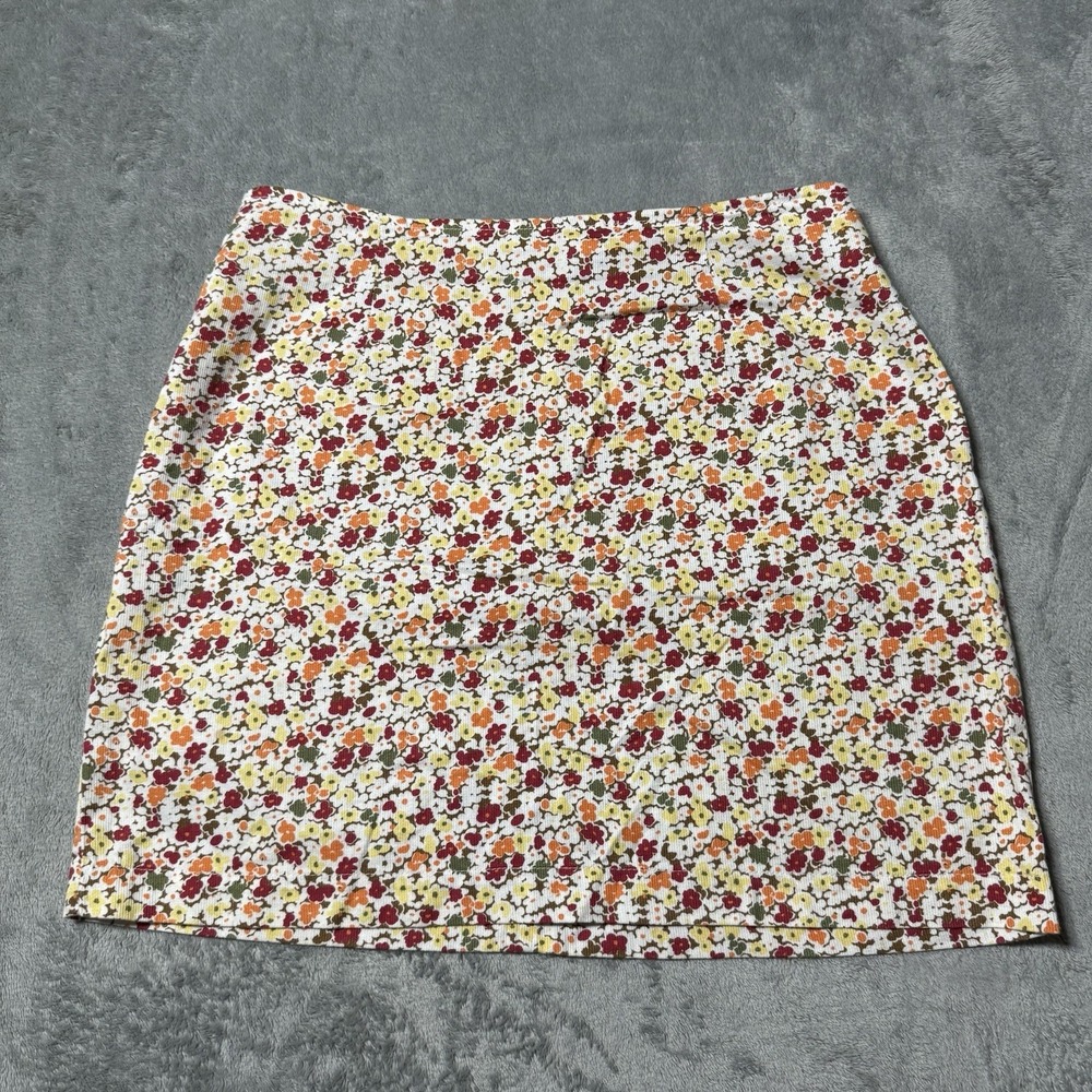 VTG Y2K Old Navy‎ Floral Mini Skirt Size 6 Cotton Coquette Cottage